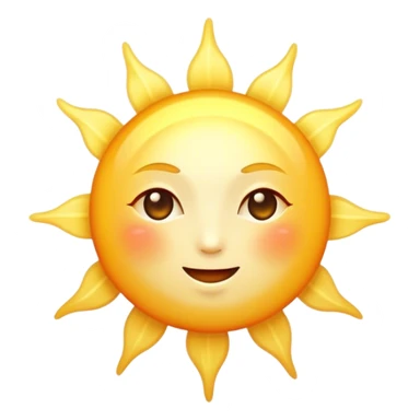 Cinematic Realistic Sunshine Emoji, Warm and golden, with soft rays of light streaming down from a bright, glowing sun. The golden hue bathes the world in warmth, uplifting the spirit and bringing a sense of joy and radiance. Soft glowing outline, capturing the essence of happiness, warmth, and light in a beautiful sunny day! sticker