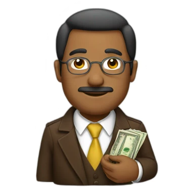 brown diplomat with money sticker