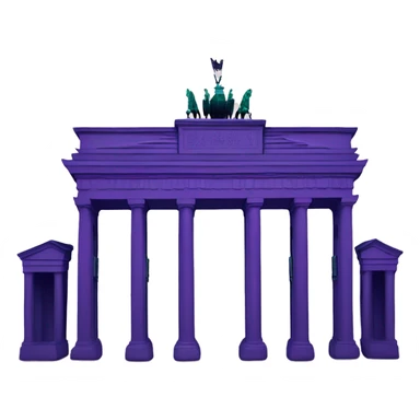 purple Brandenburg gate sticker