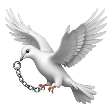 Freedom, the dove flies away, the chains are broken sticker