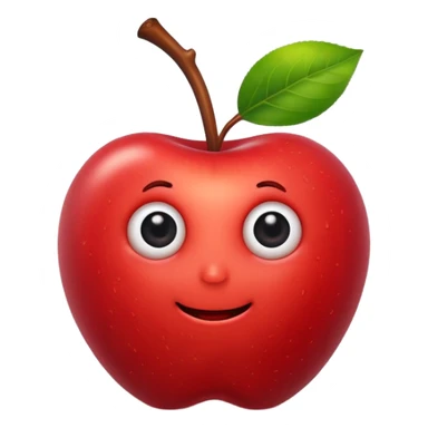 worm make a hole on apple sticker