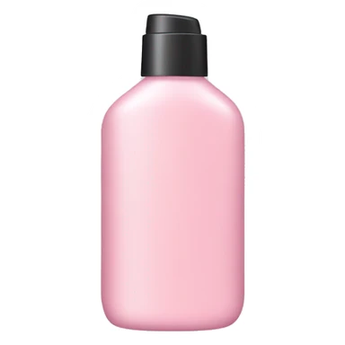 light pink shampoo bottle sticker