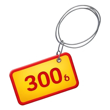 price tag with discount sticker