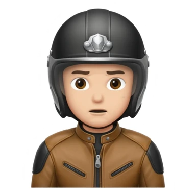 a motorcyclist lying on the ground who has just fallen sticker