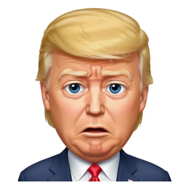 Donald Trump standing on Joe Biden whilst crying  sticker