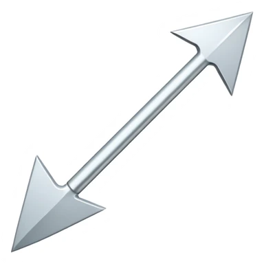 very simple white arrow pointing downwards, sticker