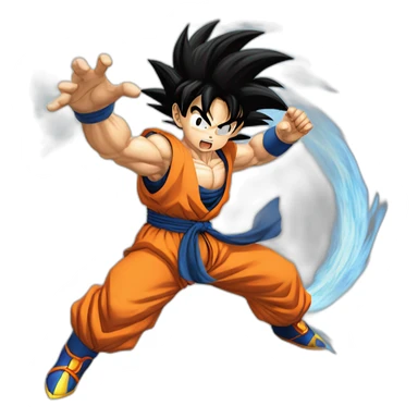 Son GOKU doing a kamehameha sticker