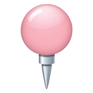 Light Pink push pin sticker