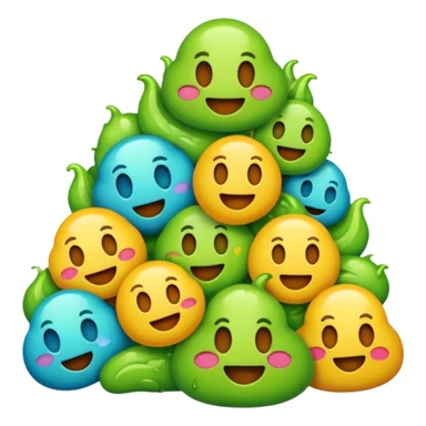 All the gross emojis combined sticker