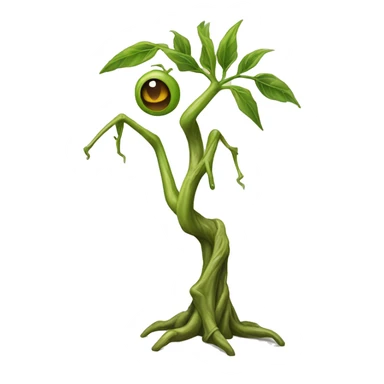 bowtruckle: Small, tree-guardian creatures resembling sticks with eyes, known for their attachment to particular trees and wood. sticker