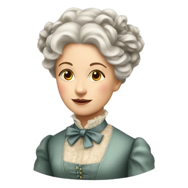 victorian lady  sticker