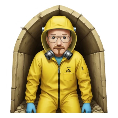 breaking bad walter white crawlspace moment sticker