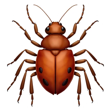 Bedbug with fangs sticker