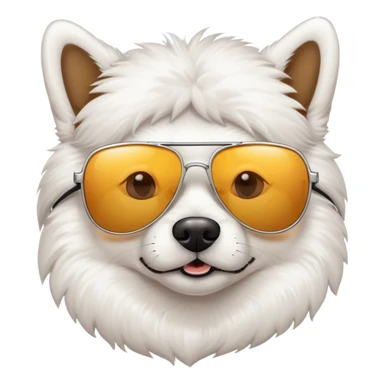 „Just a chill guy” meme dog character sticker