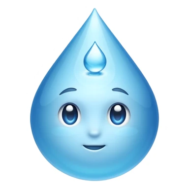 a drop of water sticker