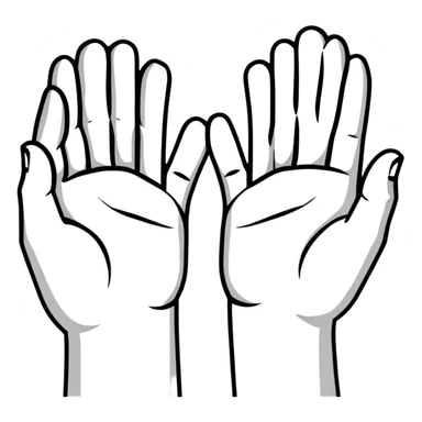 two hands making a framing gesture like a movie director sticker