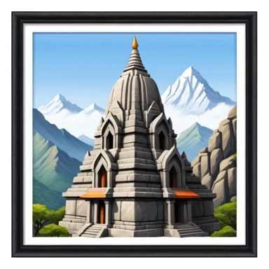 a girnar ji temple situated in india sticker