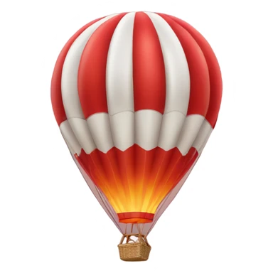 red hot air balloon sticker