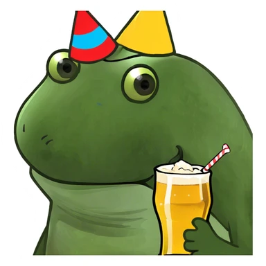 holding a beer sticker