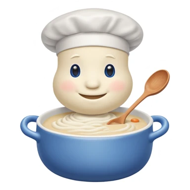 Pillsbury dough boy makes progresso soup sticker