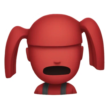 among us red character sticker