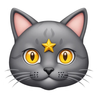 Um gato com estrela no olho sticker