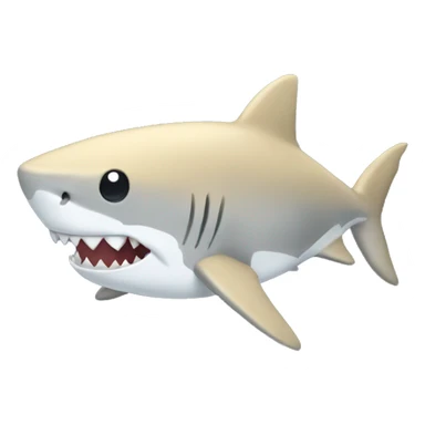 Shark with blonde hair and heart eyes sticker