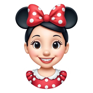 Minnie Mouse smiling sticker
