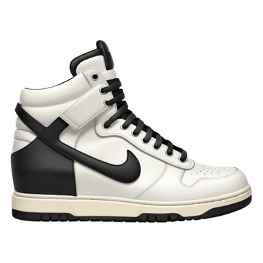 rick owens milk dunk all white sticker