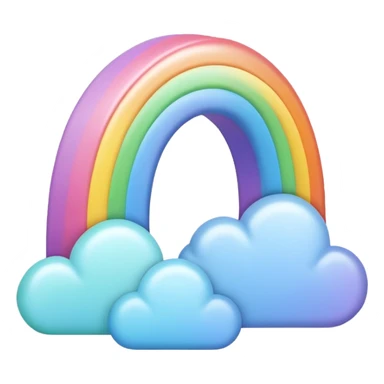 Girly Pastel rainbow sticker