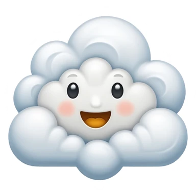 faceless cloud sticker