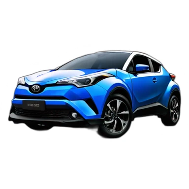 Toyota chr blue sticker
