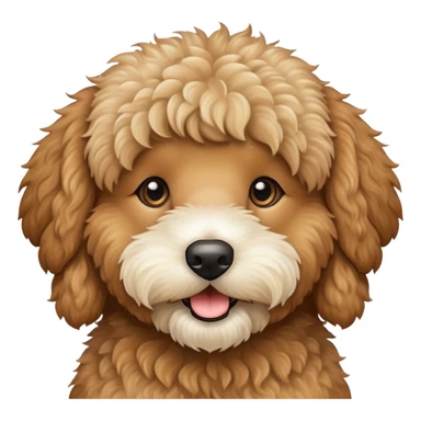 Golden doodle named teddy sticker