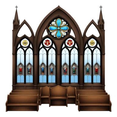 interior of a church sticker