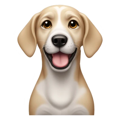 Perro con lengua fuera sticker