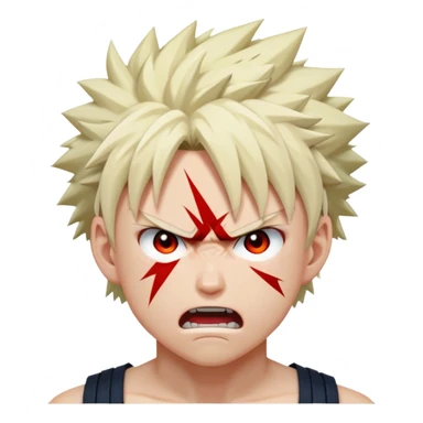 Katsuki Bakugo angry sticker