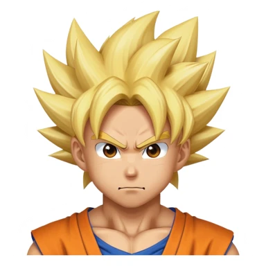 goku turning super saiyan sticker