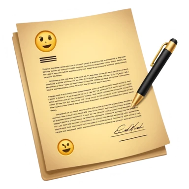 Professional warranty contract golden paper signed sticker