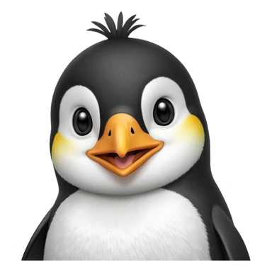 laughing penguin sticker