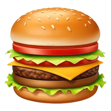Kıvırcık uzun saçlı, koyu kahve renkli gözlü, beyaz tenli kadın . Önünde büyük hamburger var sticker