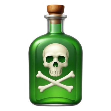 cyanide poison bottle sticker