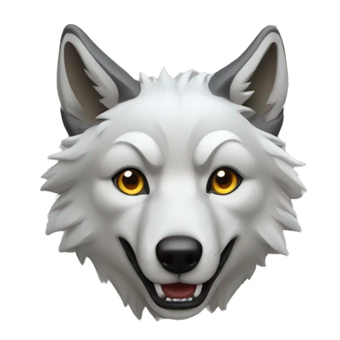 lachender Wolf sticker