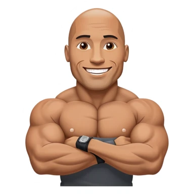 The rock wwe sticker