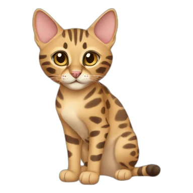 Savannah Cat Full Body sticker