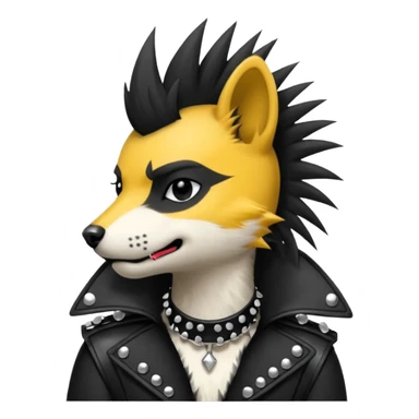 vocalist animal punk sticker