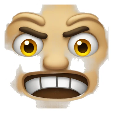 angry emoji with pleasing eye emoji sticker