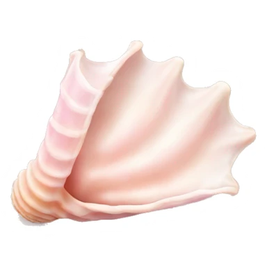 light pink conch seashell sticker