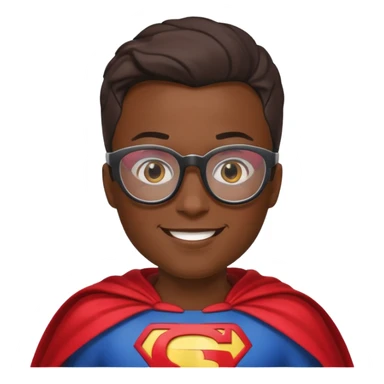 Glasses-Wearing super Heroe sticker