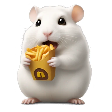 hamster eatting mcdonalds sticker