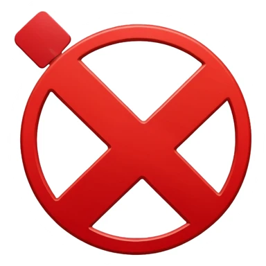 Hazme un emoji que tenga un símbolo de proivido gordas  sticker